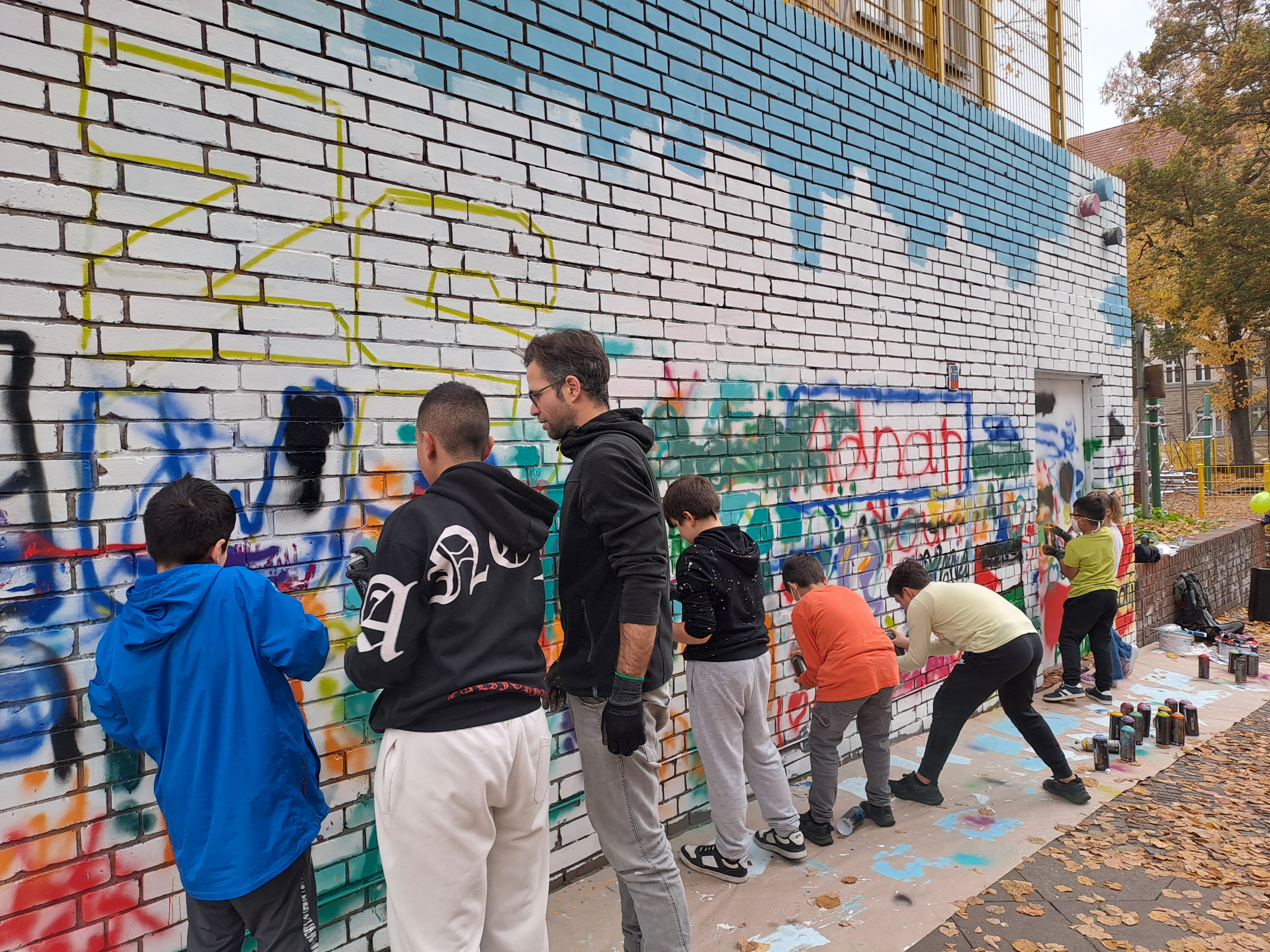 Unser Graffiti-Workshop fand in Neuk&ouml;lln&nbsp;statt